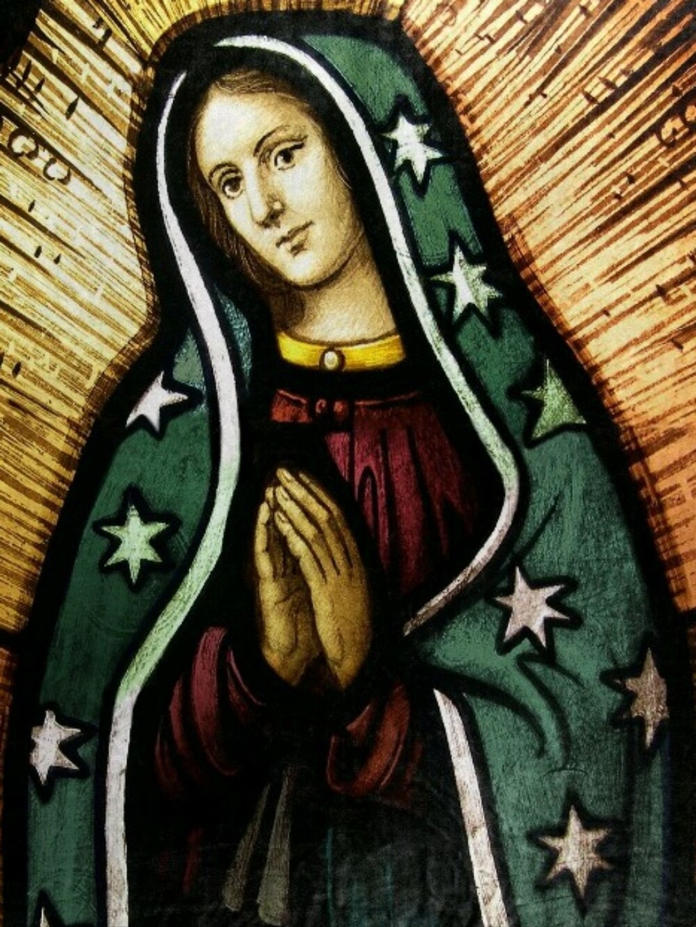 Lady Of Guadalupe Throw Blanket 50" X 60"